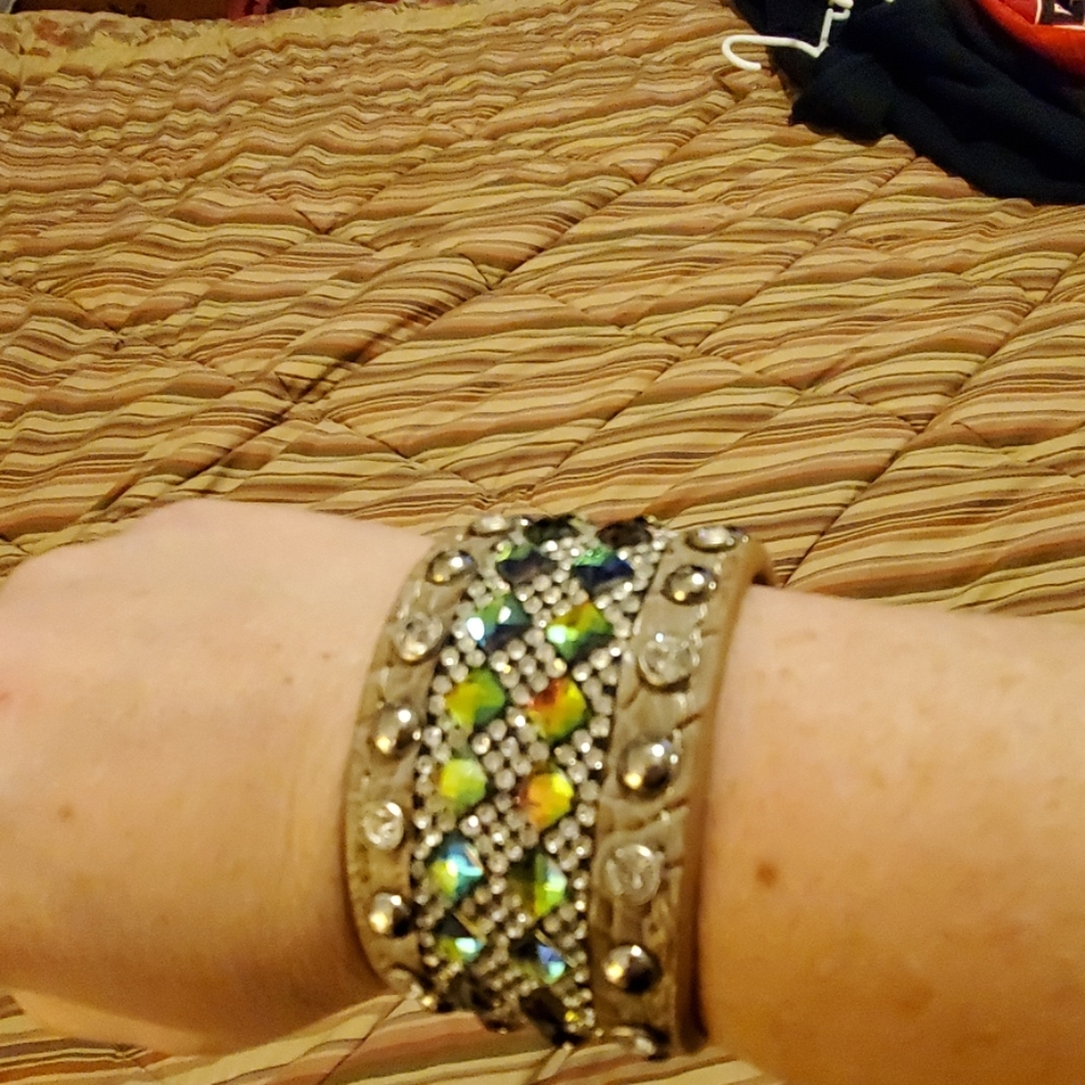 Rhinestone and Swarovski crystal bracelet